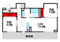 間取図画像 2LDK