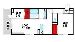 間取図画像 2LDK