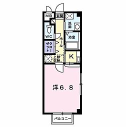 ジュネスパルA 2階