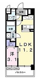 グローヴ・ガーデンE 1LDKの間取図画像