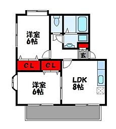 サンティールコスモスA棟 2階