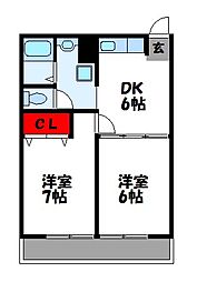 デアモント空港東 2階