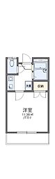 レオパレス米子 1Kの間取図画像