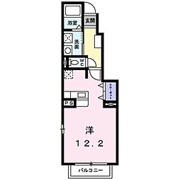 アルモニーS1 ワンルームの間取図画像