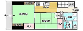 駅前I貸家 1 ｜ 鳥取県米子市明治町156（賃貸マンション2K・3階・53.88㎡） その2