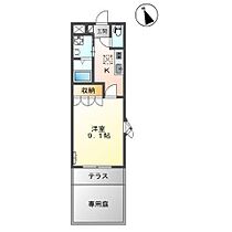 鳥取県米子市新開 6丁目（賃貸アパート1K・1階・31.02㎡） その2