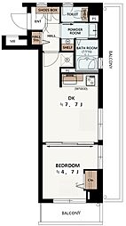 ソルクレスト本郷 1DKの間取図画像