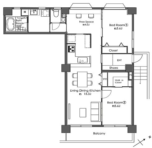 トイレ サンコーポラス等々力 2階/-