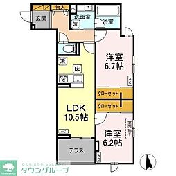 間取図画像 2LDK