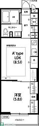 リブリ・白山WEST 1LDKの間取図画像