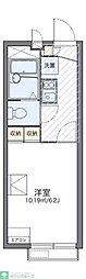 レオパレスシティーF 1Kの間取図画像