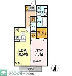フルラージュ 1LDKの間取図画像