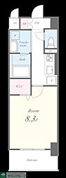 FineCourtSeven 1Kの間取図画像