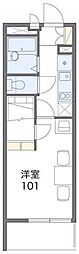 レオパレスソフィア壱番館 1Kの間取図画像