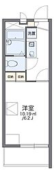 レオパレスフルール 1Kの間取図画像