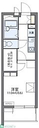 レオパレス萬壹番館 1Kの間取図画像