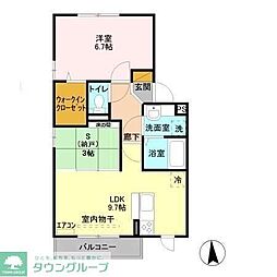 シャトレー新鎌ヶ谷 1SLDKの間取図画像