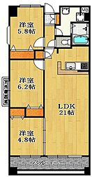 ARDERHILLS 3LDKの間取図画像