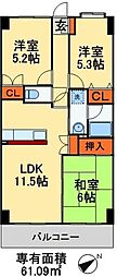 プライムガーデン 3LDKの間取図画像