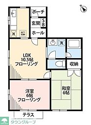 ハウス54EAST 2LDKの間取図画像