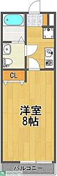 フラットテン 1Kの間取図画像