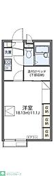 レオパレスフェリーチェ 1Kの間取図画像