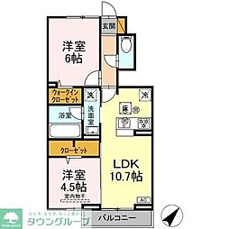 GH5 2LDKの間取図画像