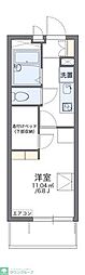 レオパレスFukasion五香 1Kの間取図画像