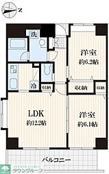 ラシュールフィリア 2LDKの間取図画像