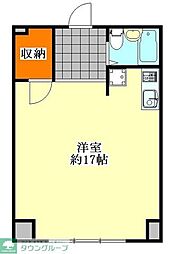 メイ・グリーン塚田 ワンルームの間取図画像