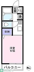 ソフィア3 1Kの間取図画像