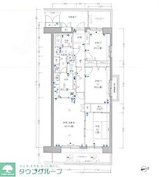 白井ロジュマン 3LDKの間取図画像