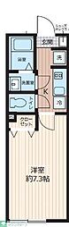 vinosity 大和田 1Kの間取図画像