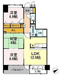 Soleilhana 3LDKの間取図画像