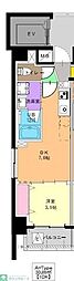 サンカント・オラージュ船橋 1LDKの間取図画像