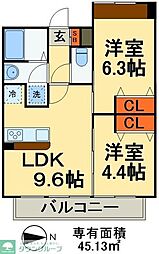 MA-Sakura2 2LDKの間取図画像