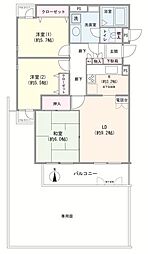 コスモ北戸田 3LDKの間取図画像