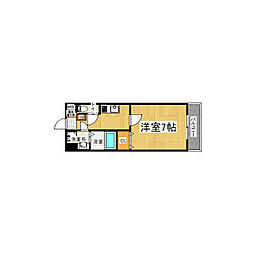 GROOVE川西多田 1Kの間取図画像