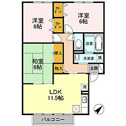 フィルグリーン 3LDKの間取図画像
