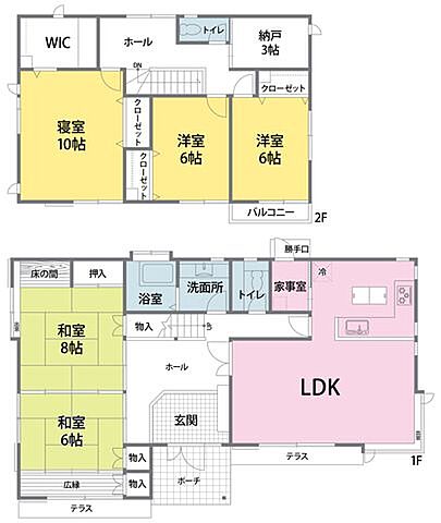 間取り 仙台市泉区北中山3丁目