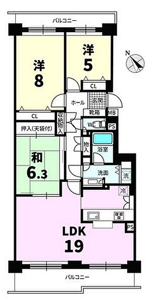 間取りを拡大表示