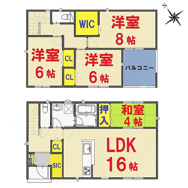 間取りを拡大表示