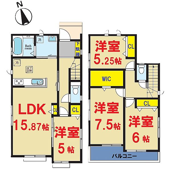 間取りを拡大表示