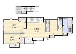 ティーメゾン志木 2LDKの間取図画像