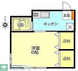 ヒルトップアオバダイ 1Kの間取図画像