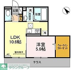 コリーナドソル 1LDKの間取図画像