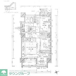 横浜市都筑区中川中央1丁目マンション 3LDKの間取図画像