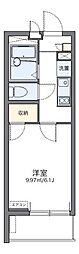 レオネクストサクシード 1Kの間取図画像