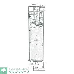 ドメス新横浜 ワンルームの間取図画像