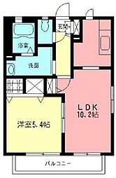 メゾン・ド・マルク 1LDKの間取図画像